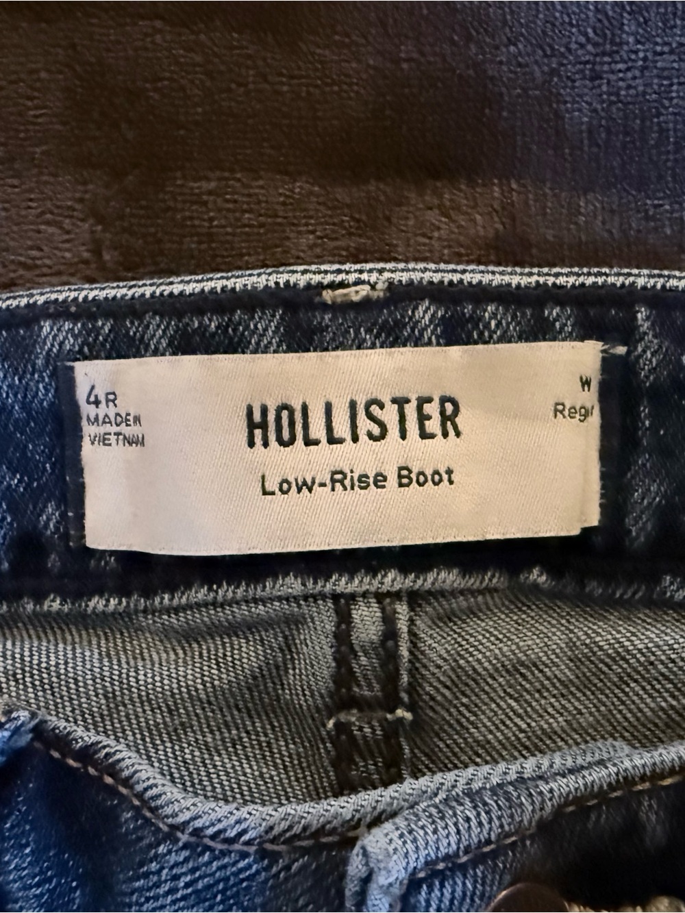 Hollister Low-Rise Bootcut Jeans - Light Blue Denim